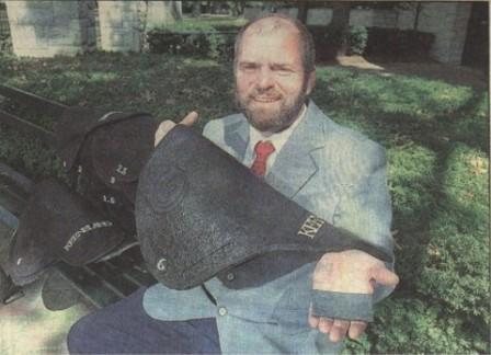 Dr Shrimpton at Keeneland with race weight pads